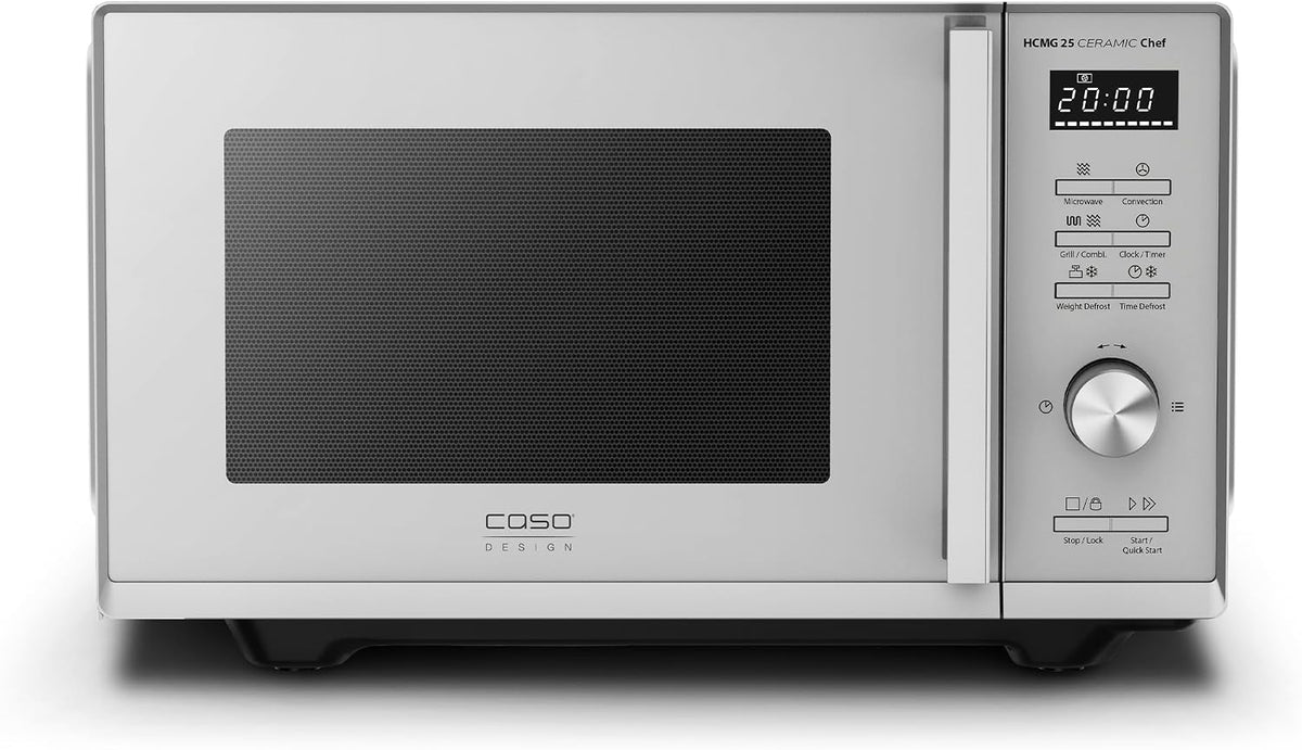Caso Mikrowelle, 3355 HCMG 25 Ceramic Chef, Grill, Heißluft, 25 l