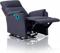Relaxsessel RUCCI De Fernsehsessel mit Liegefunktion, Liegesessel grau, Elektrischer Liegesessel, Ergonomische Design für Fernsehen