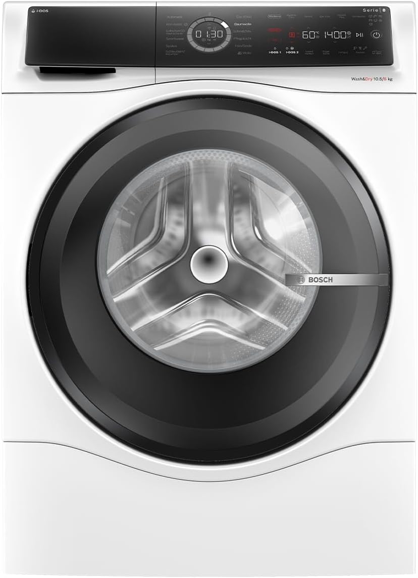 Bosch 8 Serie Smarter Waschtrockner, 10.5 kg Waschen 6 kg Trocken WNC254A40