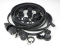 IKu Innen, ® Bausatz Illu Lichterkette 100 Meter 100 Fassungen - Stecker - Endstück - schwarzes Kabel