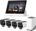 eufy Security S3 4- eufyCam Pro Kamera, Set mit smart display, MaxColor Nachtsicht, Forever Power 2.0, Erweiterbarer Lokaler Speicher