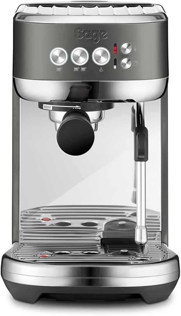 Sage Kaffeemaschine,   The Bambino Plus, Kompakte Kaffeemaschine, Schwarzer