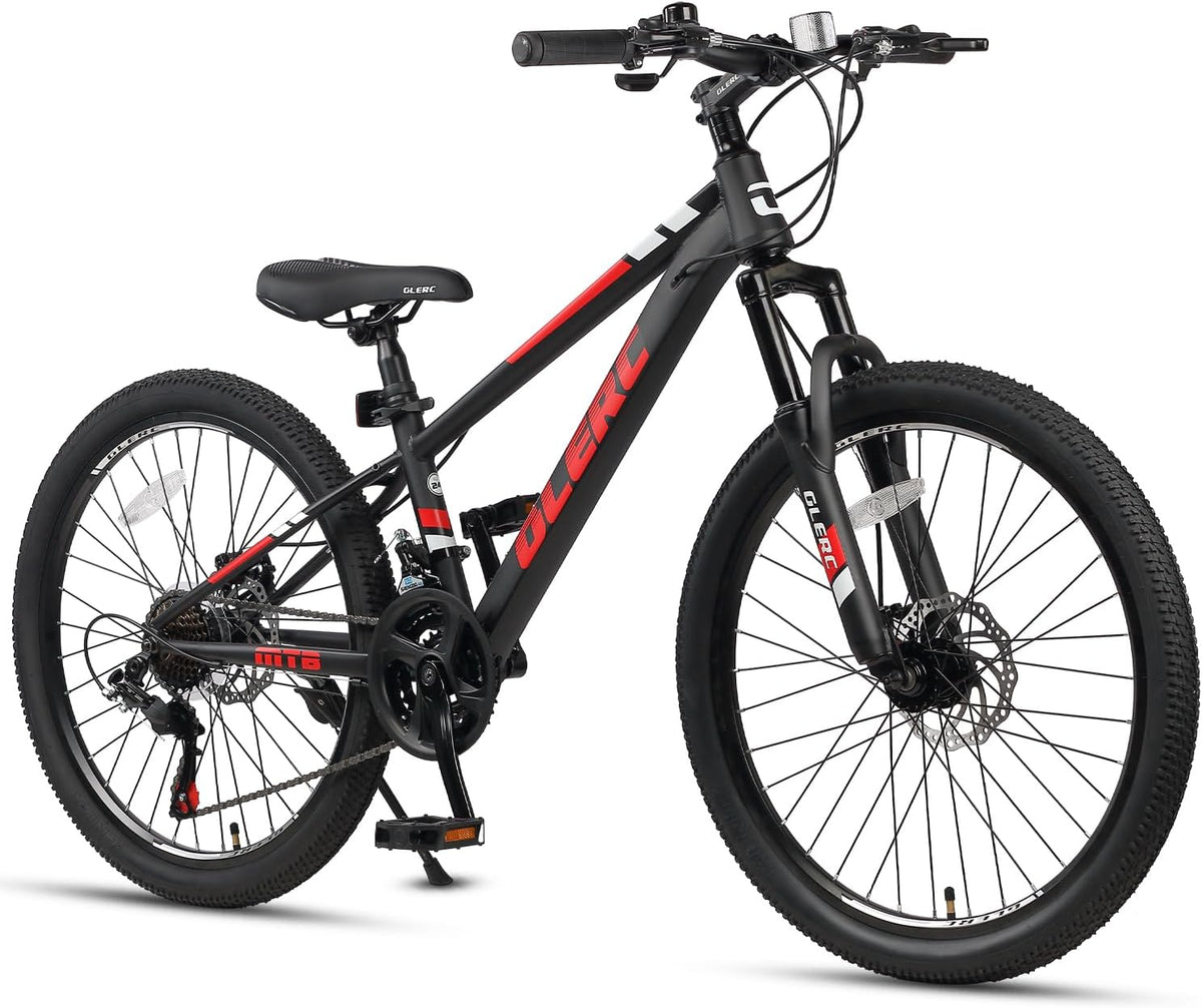 Glerc 20-24-Zoll Skyline Kinder Mountainbike, für Jungen Mädchen, Kinderfahrrad für 6-18 Jahre alte Teenager