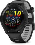 Garmin Running GPS-Geräte, Forerunner 265, 46 mm, GPS-Laufuhr, Schwarz