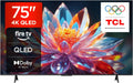TCL 75T6C 75 QLED Zoll Fernseher, 4K UHD Fire TV, HDR10+, Dolby Vision & Atmos, Smart TV mit Sprachsteuerung mit Alexa, Google Cast & AirPlay 2