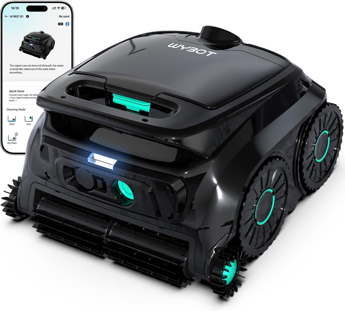 Poolroboter OS600, Akku Wand und Boden, Wasserlinie, 5 Modi, 120 Min, WYBOT