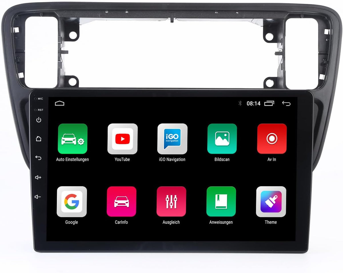 Kalakus Auto-Navigation, Autoradio mit Bildschirm, 9 Zoll Wireless Carplay Android Auto, GPS Navigation für Seat MII e-MII KE KF