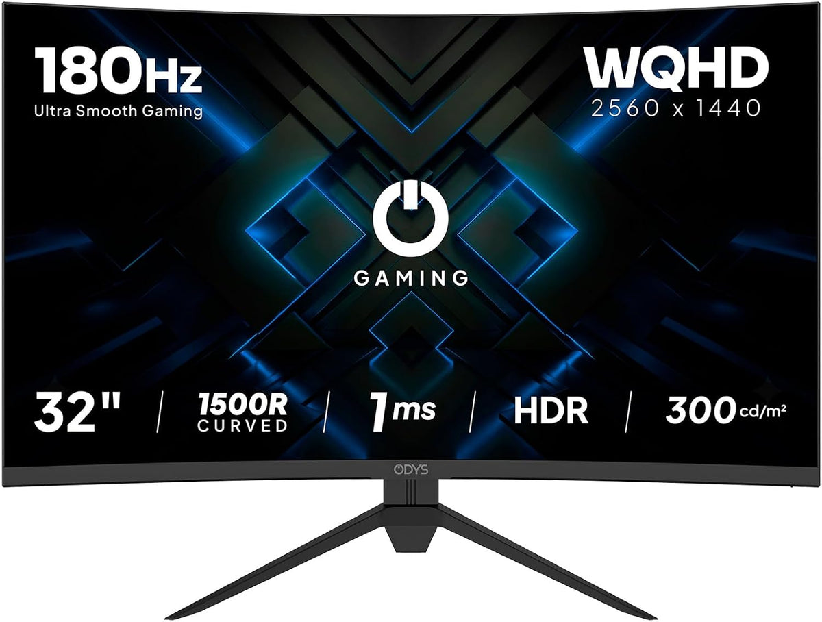 Odys XP32-X 32 WQHD Zoll Curved Gaming & Office Monitor