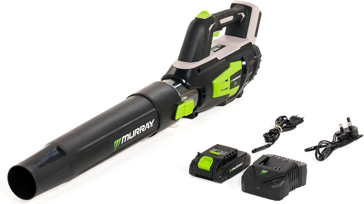 Murray Laubbläser, Kabelloses Laubgebläse 20V 4Ah Li-Ion MU-BAT-B144-KIT, Drehzahl 16.000 U pro min