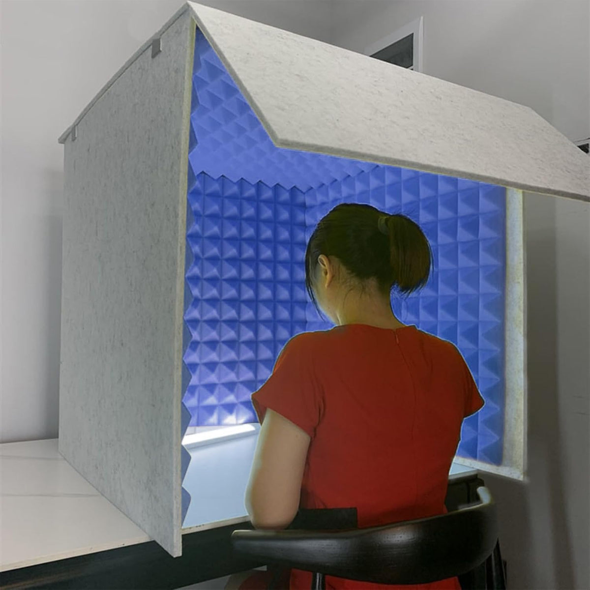 WORDFUN Akustikelemente, Tragbare Gesangskabine, Professional Isolation Shield Recording, Gesang Aufnahme Panel, Mit Absorbierendem Schaum