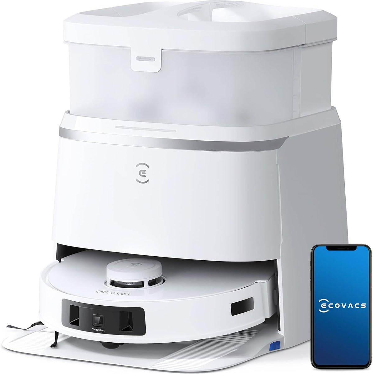 ECOVACS Staubsaugroboter, DEEBOT T30 PRO Omni Saugroboter mit Wischfunktion, mit TrueEdge Moppin, Zero Tangle Bürste