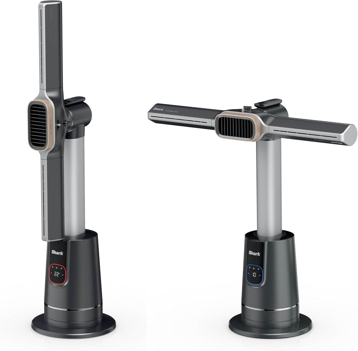 Shark Turmventilator, TurboBlade Cool + Heat 2-in-1 Ventilator & Heizlüfter, Schwarz-Gold