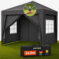 Pavillon ®, Camping, Marktstand & Partyzelt, Gartenzelt, Festzelt (Grau), Naturiz