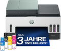 HP Nachfüllbarer Tintenstrahldrucker, Smart Tank 7307 3-in-1 Multifunktionsdrucker (WLAN; Duplex; ADF), 3 Jahre Tinte inklusive, 3 Jahre Garantie