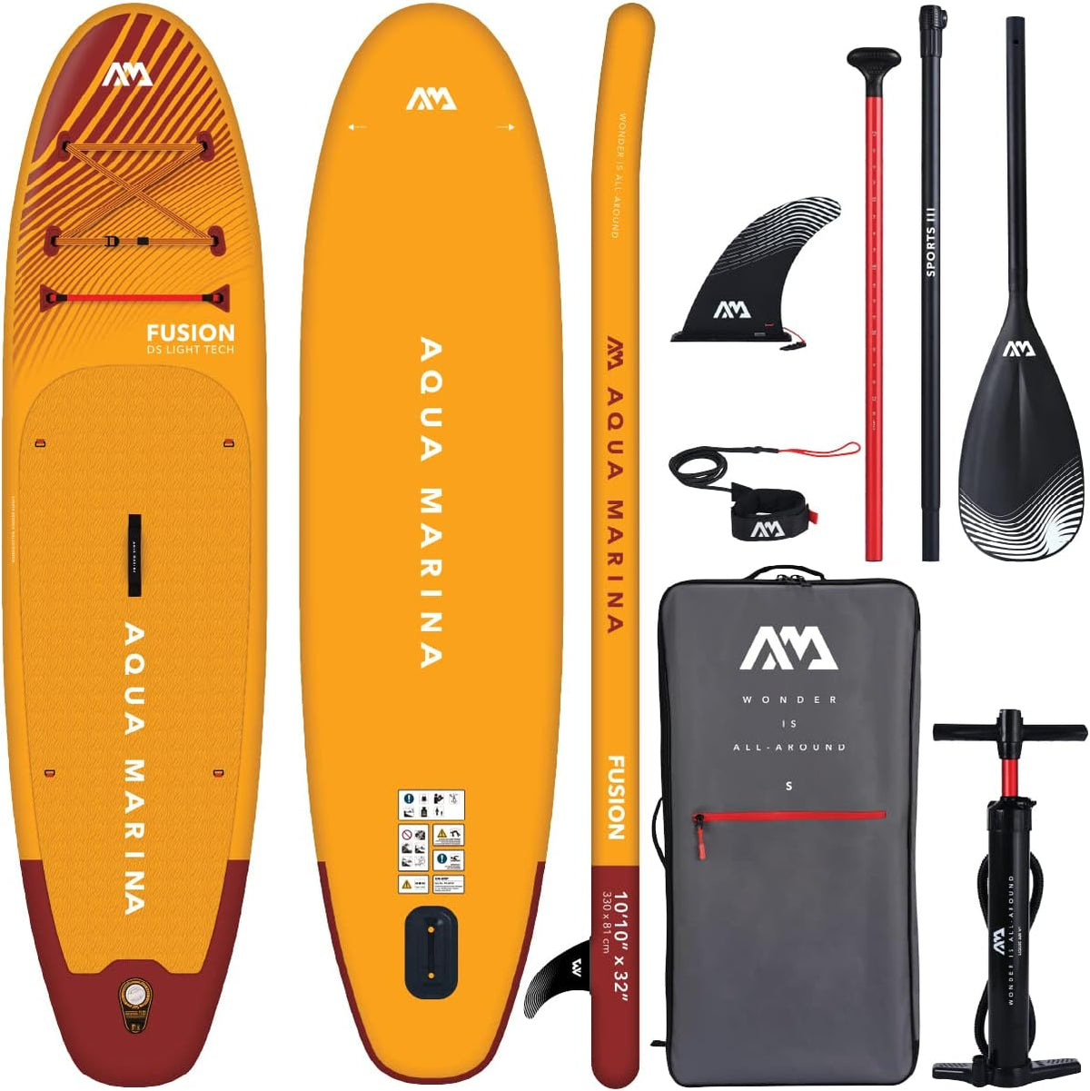 Aqua Marina SUP-Board, Aufblasbare Stand Up Paddle Boards (iSUP) ? Komplett-Sets f?r Erwachsene