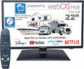 Unispectra 22' TV HD 230V 24V TV 3xHDMI 2xUSB 12V ® Smart (webOS) Full Triple Tuner Satellit Antenne Kabel Magic Remote. Fernseher, für Wohnmobile