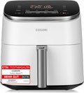 Cosori Turboblaze Heißluftfritteuse, Airfryer, 9-in-1 Air Fryer XXL 6L, leiser DC Motor mit 5 Geschwindigkeitsstufen, Grillen, Backen, Gären