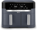Tefal Heißluftfritteuse,   XXL Dual Easy Fry Heißluftfritteuse 11 L – Airfryer mit 2