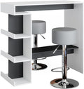 Bartische & -theken, Bartisch-Set Dana, Weiß, 108 x 50 cm, Vicco