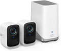 eufy Security Überwachungskameras, eufyCam 3C, Überwachungskamera aussen, 4K kabellose mit Gesichtserkennung und K.I, Farbige Nachtsicht