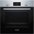 Bosch HBF133BR0 2 Serie Einbau- Backofen, 60 × 60 cm, EcoClean Direct Reinigungshilfe, 3D Heißluft Backen auf 3 Ebenen, LED-Display, Schnellaufheizung