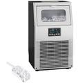 HOMCOM Eiswürfelmaschine,   Kommerzielle Eiswürfelmaschine 30 kg/24H mit 4 kg Speicher