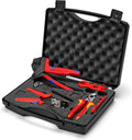 KNIPEX Werkzeugkästen, Werkzeugkoffer für Photovoltaik, 6-teilig, MC4-Stecker, 97 91 04 V02