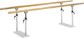 Sport-Tec Gehrahmen, Gehbarren Standard 3 m aus Holz, höhenverstellbar 75, 108 cm, Stabiler Stahlrahmen, Holmenabstand 30, 58, 5 cm