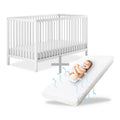 Kinderbett, ® Babybett PUR inkl. Matratze 120x60 Buchenholz, Ehrenkind