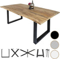 Esstisch Massiver, 120 × 80cm - 300 × 100cm aus Mangoholz mit Baumkante, Loreno