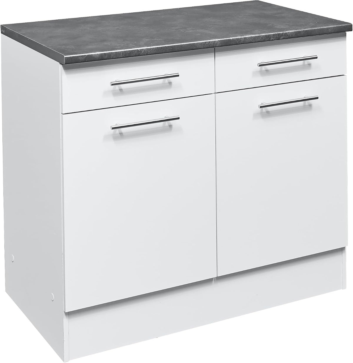 Unterschrank Eddy Moderner Küchen, in Weiß matt, möbelando
