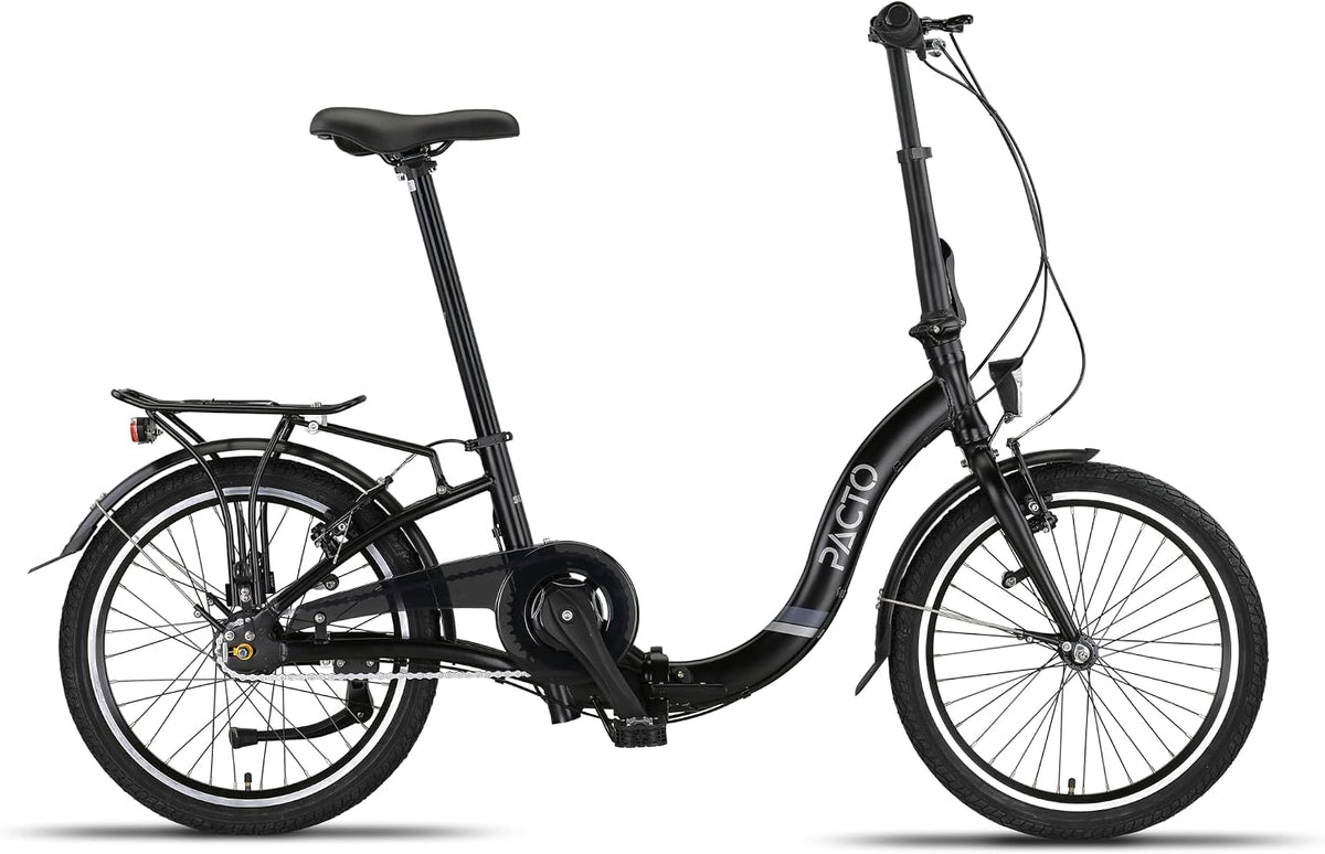 PACTO N7 Seven Klapprad, 20 Zoll mit Schnelles Faltsystem (10 Sek), Aluminiumrahmen, Leichtgewicht (16KG), 7 Nabenschaltung