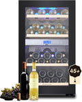 Weinkühlschrank, 2 Zonen, 45 Flaschen, 120Liter, großes LCD-Display, Temperaturzonen 5-10°C/10-18°C, KRC-120BFG, Kalamera