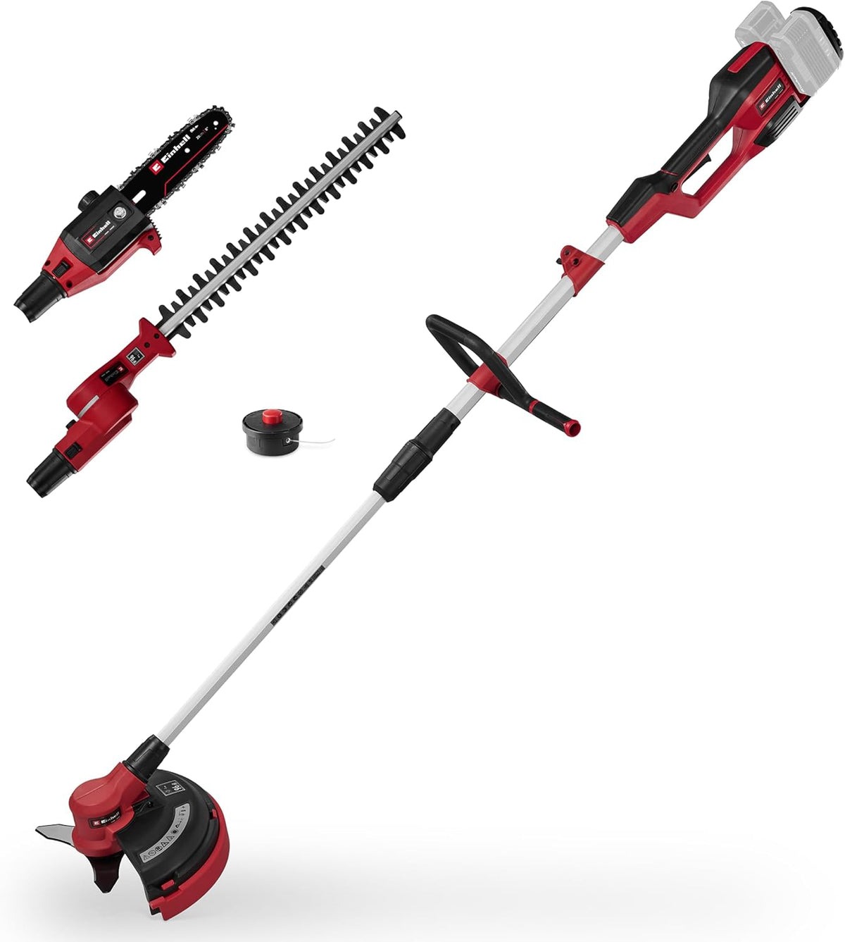 Einhell GE-LM 36 4in1 4 1 Akku-Multifunktionswerkzeug Li-Solo Power X-Change (Lithium-Ionen in - Heckenschere Kettensäge, Trimmer, Motorsense