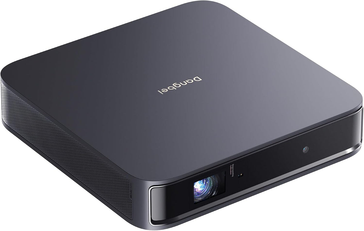 Dangbei Atom Mini Beamer, 1080P, 1200 ISO Lumen, Netflix Official, Dolby Audio, Autofokus Trapezkorrektur, 3D Projektor 4K Unterstützt