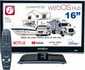 Unispectra 16' TV HD 230V 24V TV 3xHDMI 2xUSB 12V ® Smart (webOS) Full Triple Tuner Sat Antenne Kabel Magic Remote. Fernseher, für Wohnmobile