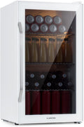 Mini-Kühlschrank Mini Kühlschrank mit Glastür, für Zimmer, Getränkekühlschrank Klein mit Verstellbaren Ablagen, Kleiner 80 Liter, Klarstein