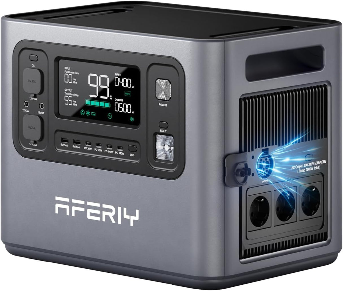 AFERIY Powerstation,   2800W2048Wh Tragbare Powerstation, Erweiterbar auf 10240Wh