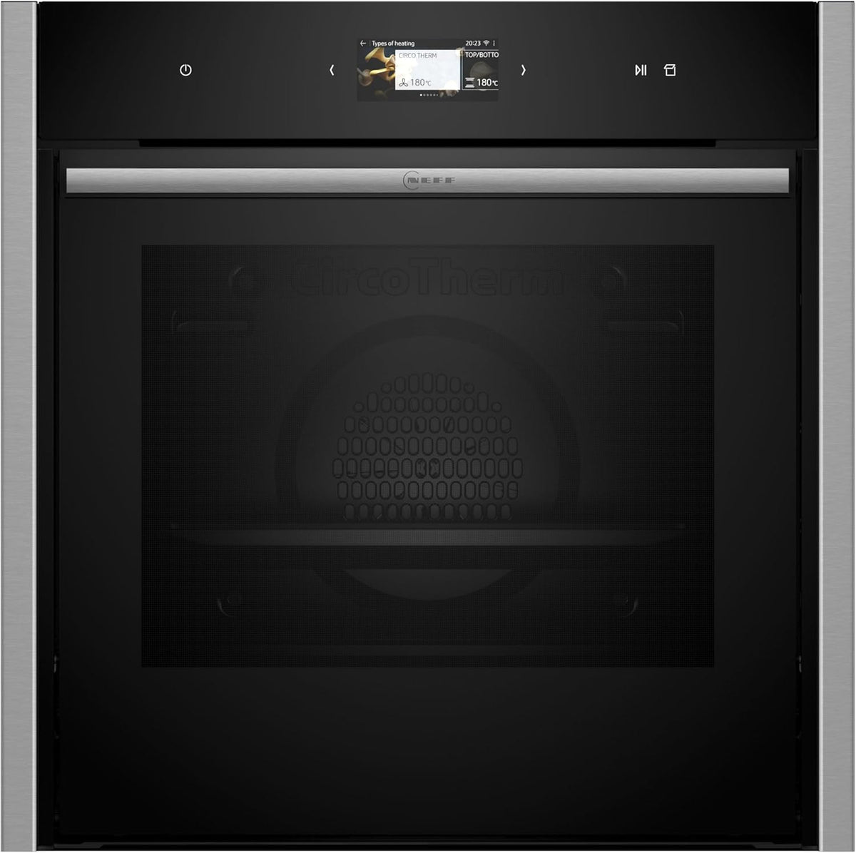 Neff B64VS71N0 90 N Einbau- Backofen, Made in Germany, Slide&Hide, Full Touch TFT-Display, Favorit, Vario Steam, Soft Open & Close, Schwarz