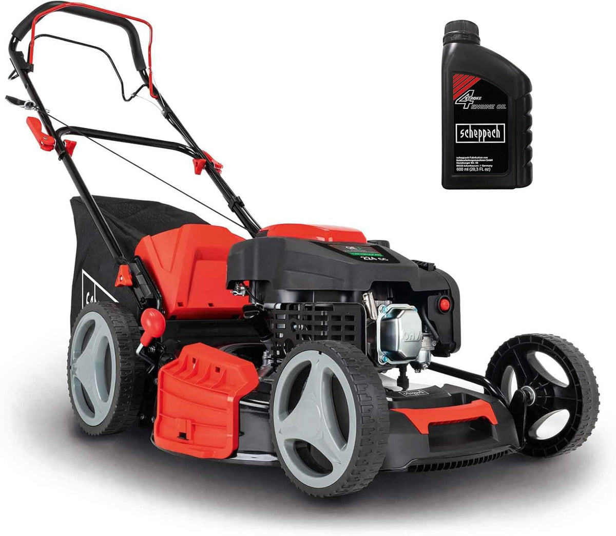 Scheppach Rasenmäher,   Benzin Rasenmäher MS230-53 mit 53cm Schnittbreite & 6PS