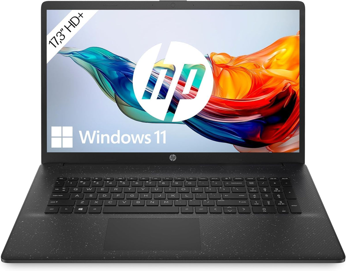 HP Normale Laptops, Laptop mit 17, 3' HD+ Display, Intel Celeron N4120, 8 GB DDR4 RAM, 256 GB SSD, Intel UHD-Grafik, Windows 11, QWERTZ Tastatur
