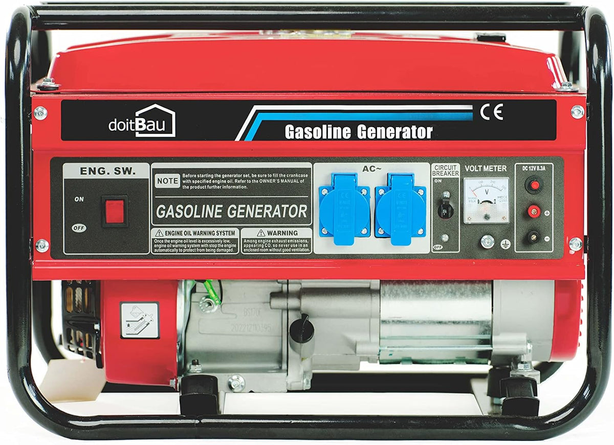 doitBau Stromgenerator,   BS3500 Benzin-Stromgenerator 3000W mit AVR &