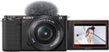 Sony Kompakte Systemkameras, ZV-E10 Systemkamera mit 16, 50mm Objektiv (APS-C), 4K-Video, schwenkbares Display, Echtzeit-Augen-Autofokus