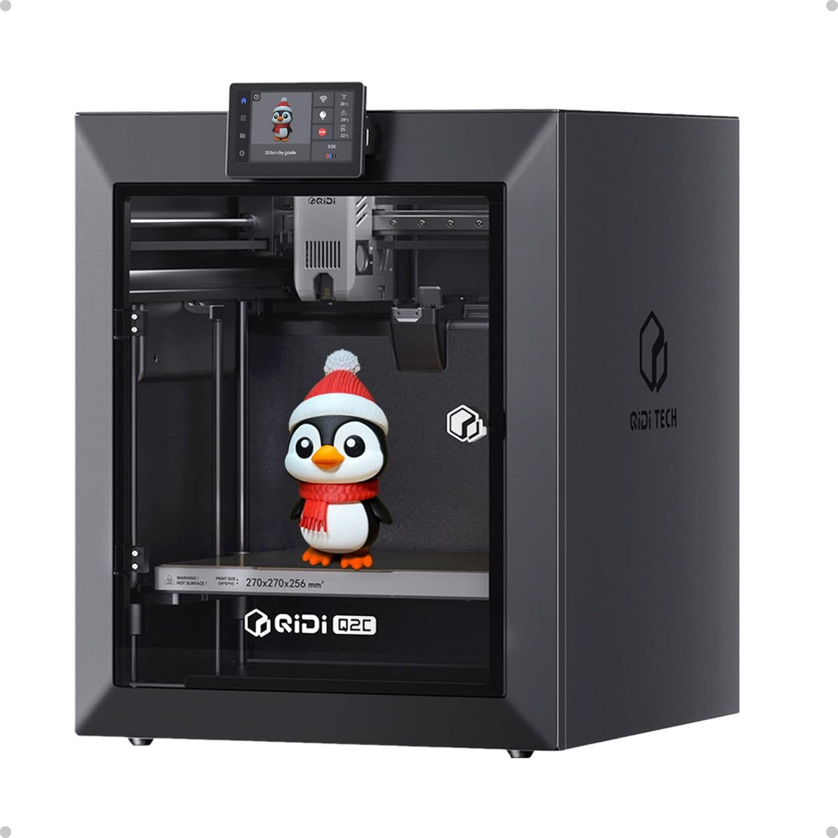 QIDI TECH Q2C 3D-Drucker, Ma × 600mm/s, Auto-Kalibrierung & Auto-Nivellierung, Personalisierte Komponenten, 270 × 270 × 256mm Bauraum