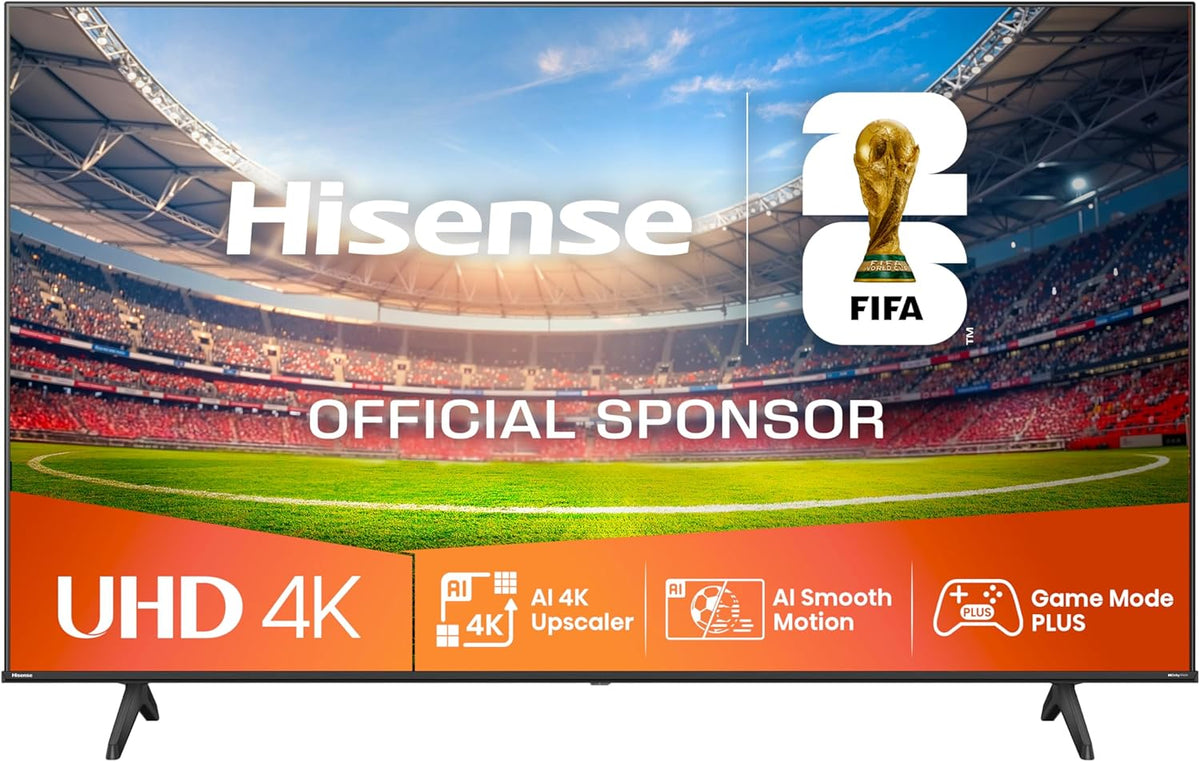 Hisense 43E6NT 108cm (43 Zoll) Fernseher, 4K UHD Smart TV, Precision Colour, HDR, Dolby Vision, 60Hz, Triple Tuner DVB-C/S/S2/T/T2, WiFi, HDMI 2.1