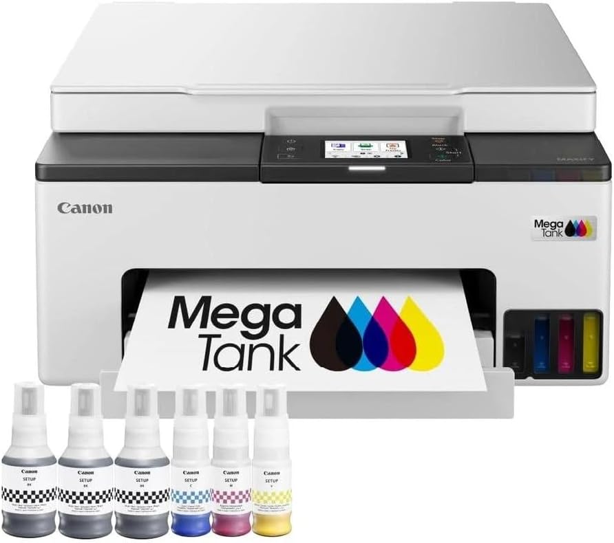 Canon MAXIFY GX1051 Tintenstrahl, drucker 3-in-1 Multifunktionsdrucker MegaTank (Drucker, Scanner, Kopierer, WLAN, Cloud, Duplexdruck