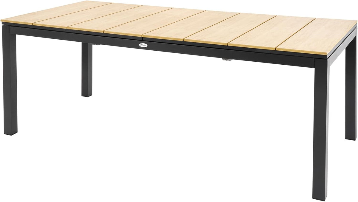 Esstisch, Gartentisch ausziehbar 200-300 cm Aluminium für 12 Gäste Barleta, di volio