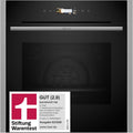 Neff B54CR71N0 GUT (2 0) 70 Stiftung Warentest N Smarter Einbau- Backofen, 60 × 60 cm, Made in Germany, Pyrolyse, Slide&Hide, Full Touch TFT-Display