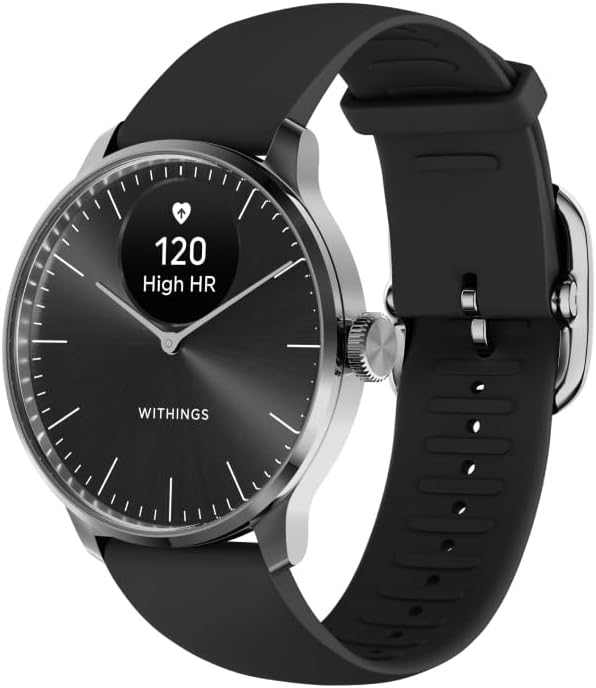 Withings Smartwatches, ScanWatch Light, Hybrid Smartwatch, 24/7 Herzüberwachung, Aktivitätstracking, Zyklusverfolgung, Schlafüberwachung