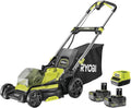 RYOBI Akku- Rasenmäher, RY18LM × 40C-240 inkl. 2 × 4, 0 Ah Akku & Ladegerät